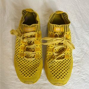 NOBULL Aspire Lemon Yellow Knit shoe Sneaker Men’s 8 Womens 9.5 size Unisex